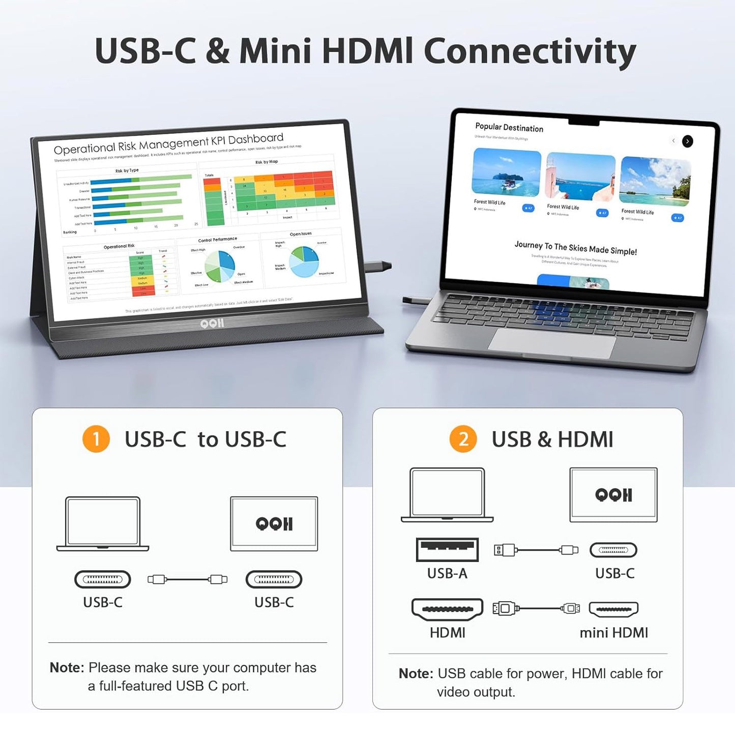 QQH 15.6" Portable Mointor Z12-3