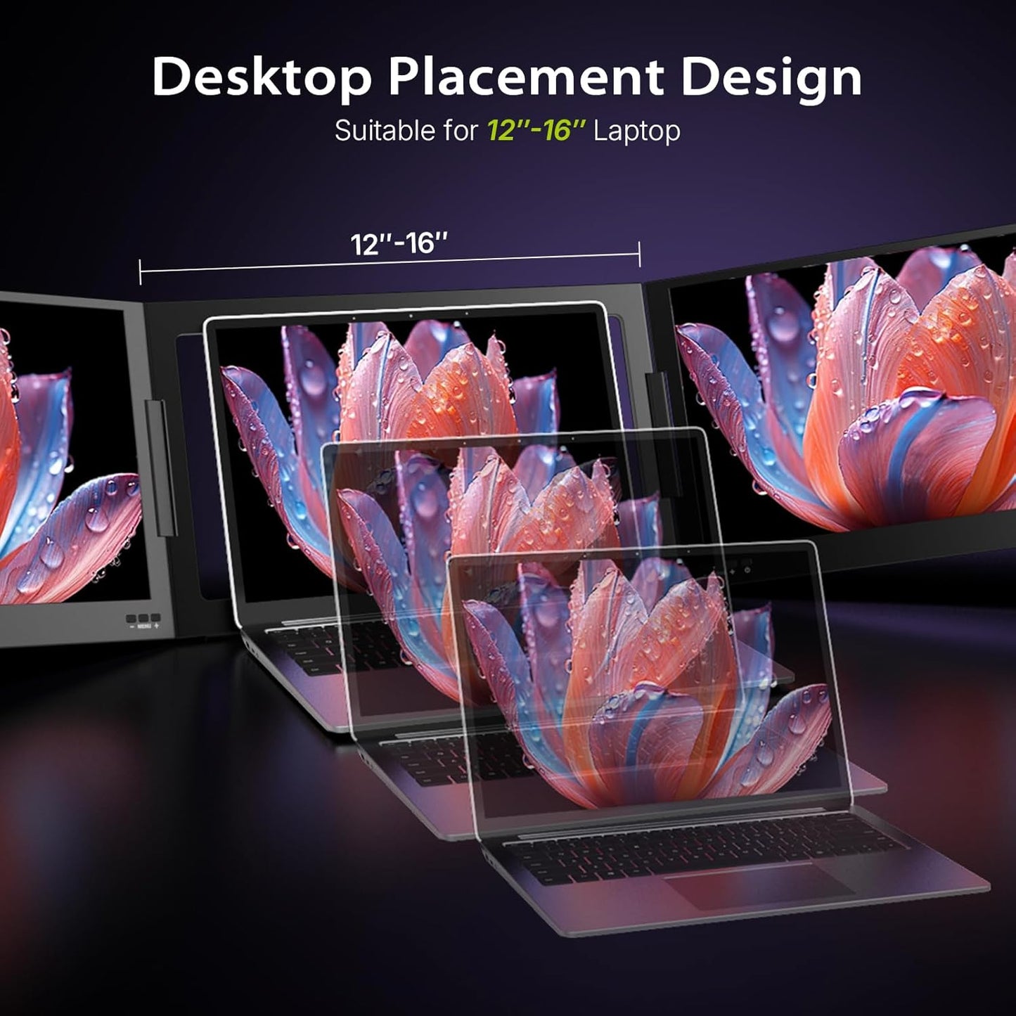 QQH 15.6" Triple Portable Monitor Z80
